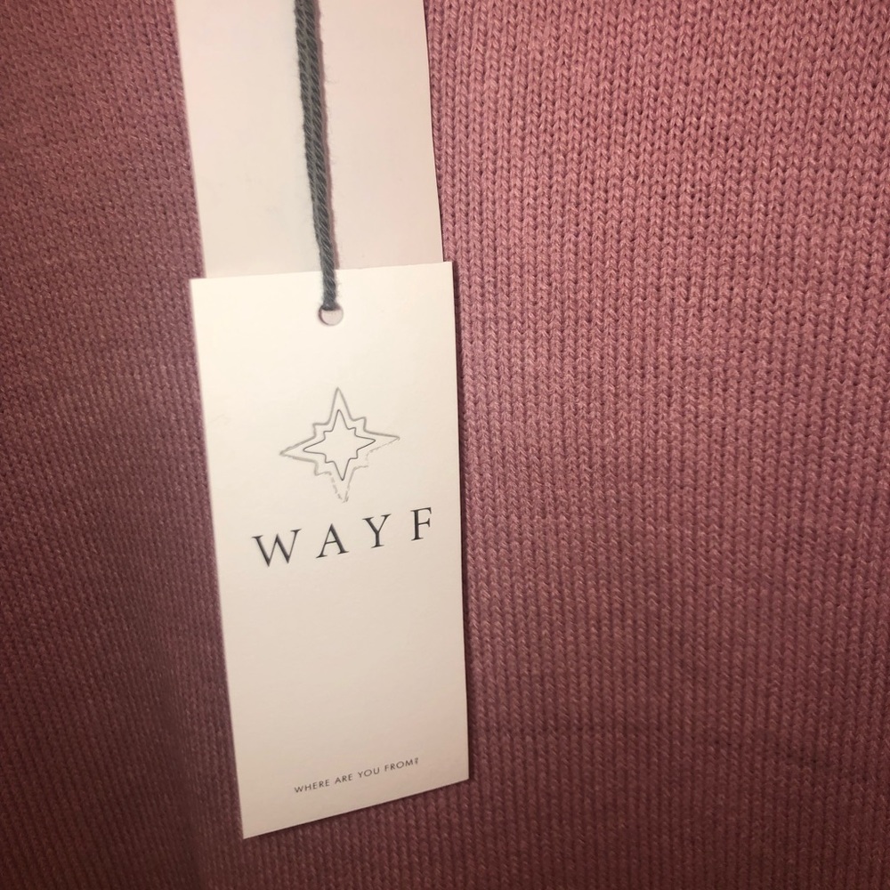 WAYF Puff Sleeve Sweater Dress in Blush NWT - Picture 10 of 11